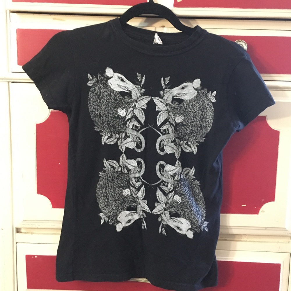 Small Symmetrical Possum Tee Unique